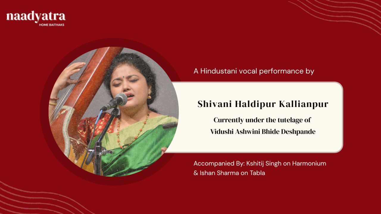 Indian Vocal Concert by Shivani Kallianpur - LIVE Indian classical music in Gurugram