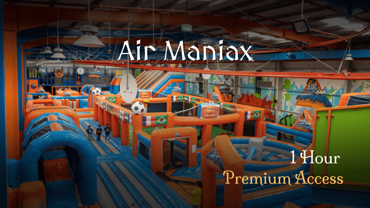 Air Maniax -1 Hour Premium Access (Al Quoz Location)