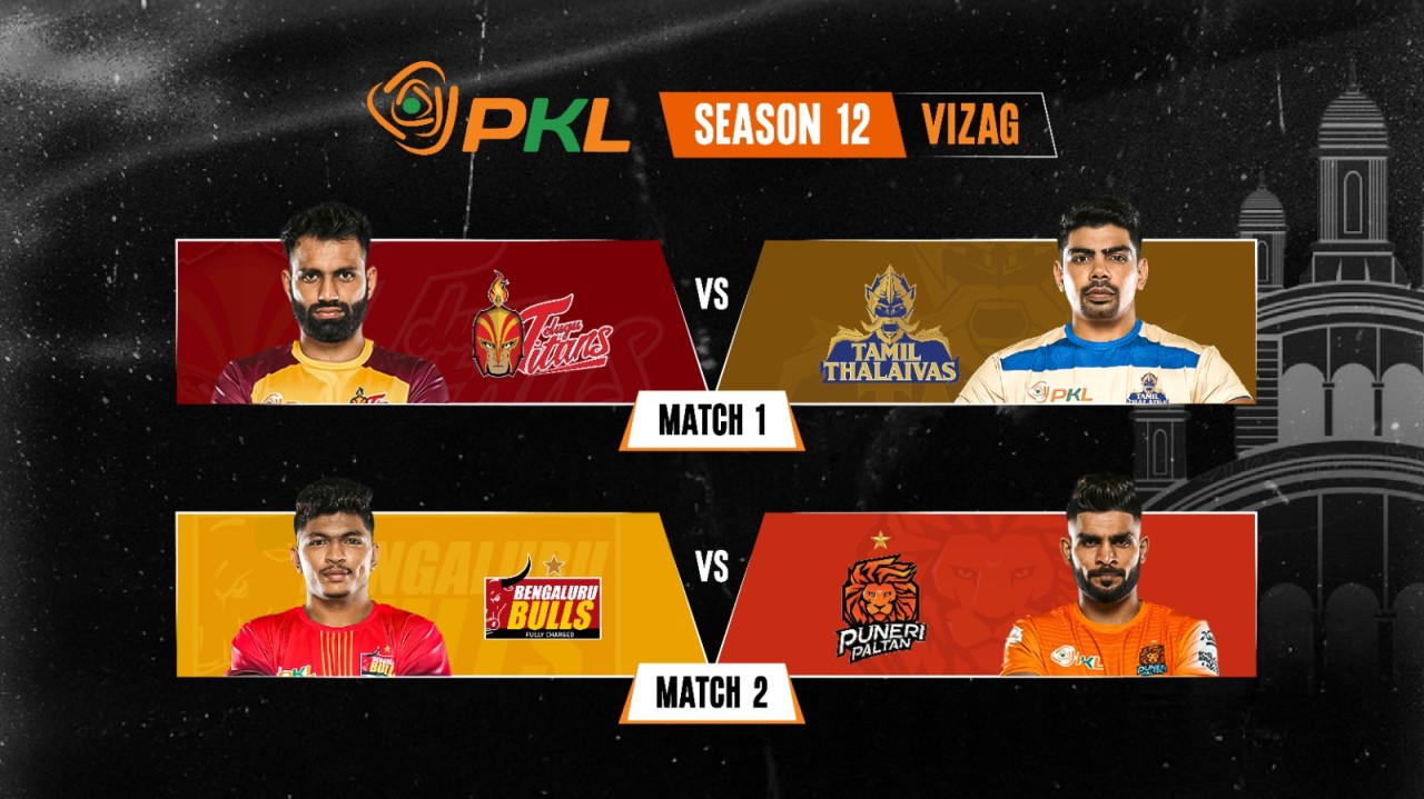 PKL 2025: Telugu Titans vs Tamil Thalaivas and Bengaluru Bulls vs Puneri Paltan