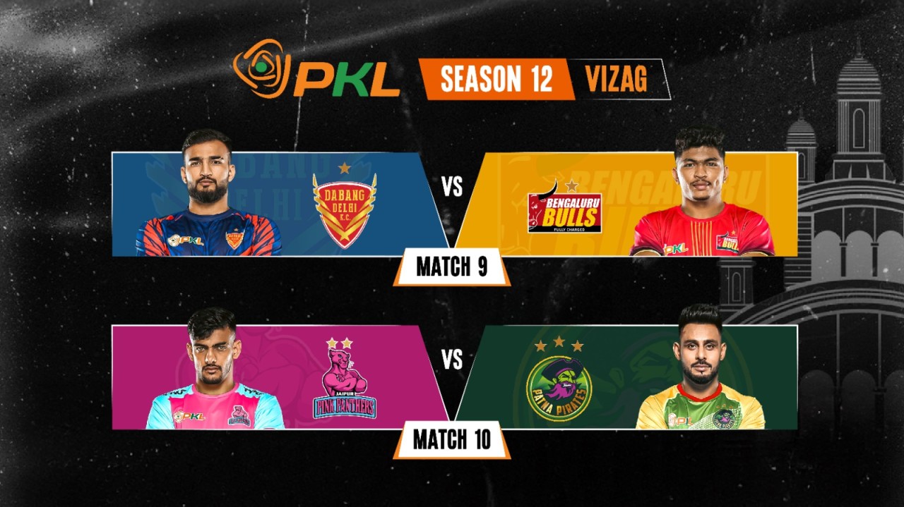 PKL 2025: Dabang Delhi K.C. vs Bengaluru Bulls and Jaipur Pink Panthers vs Patna Pirates