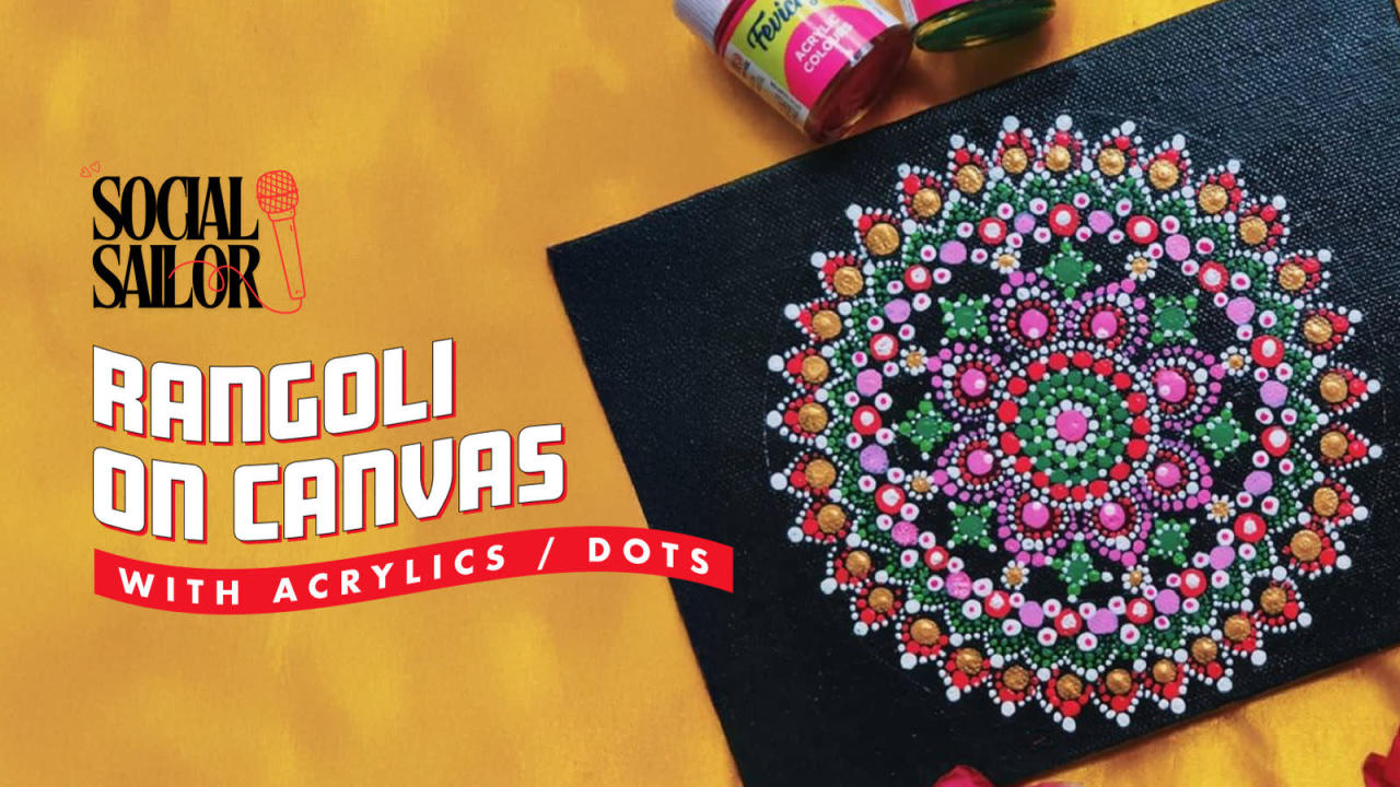 Rangoli on Canvas Workshop