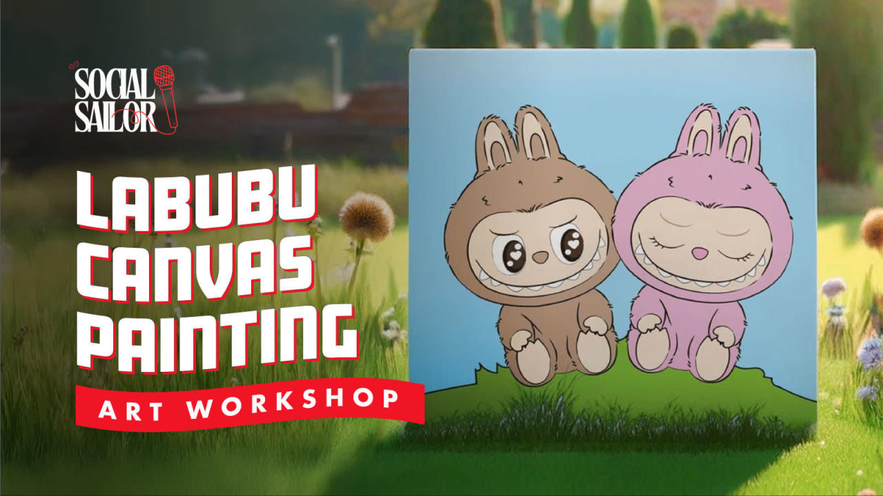Labubu Canvas Painting Date | Delhi NCR