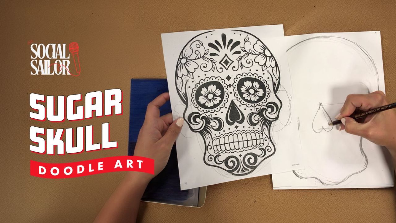 Sugar Skull Doodle Art | Bangalore