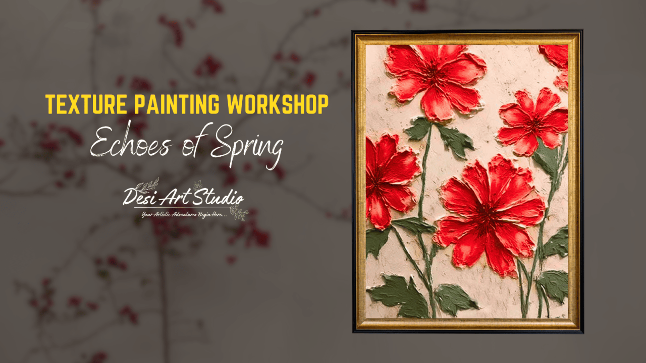 Texture Canvas Painting by Desi Art Studio