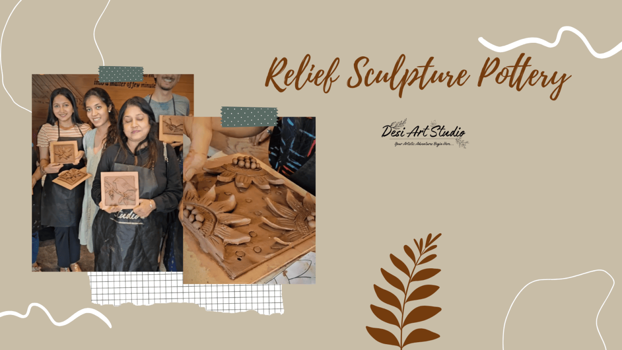 Relief Sculpture Pottery - Desi Art Studio