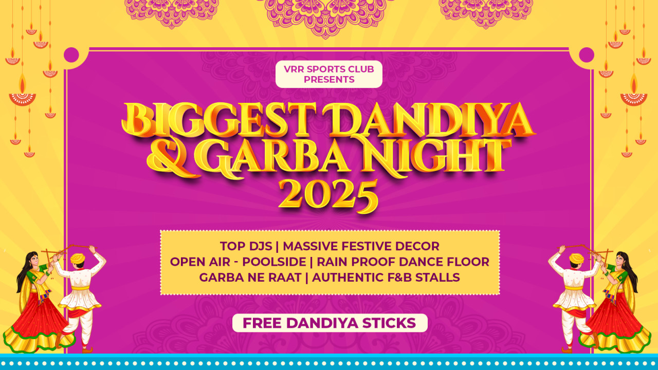 Biggest Air Dandiya & Garba Night | VRR SPORTS CLUB