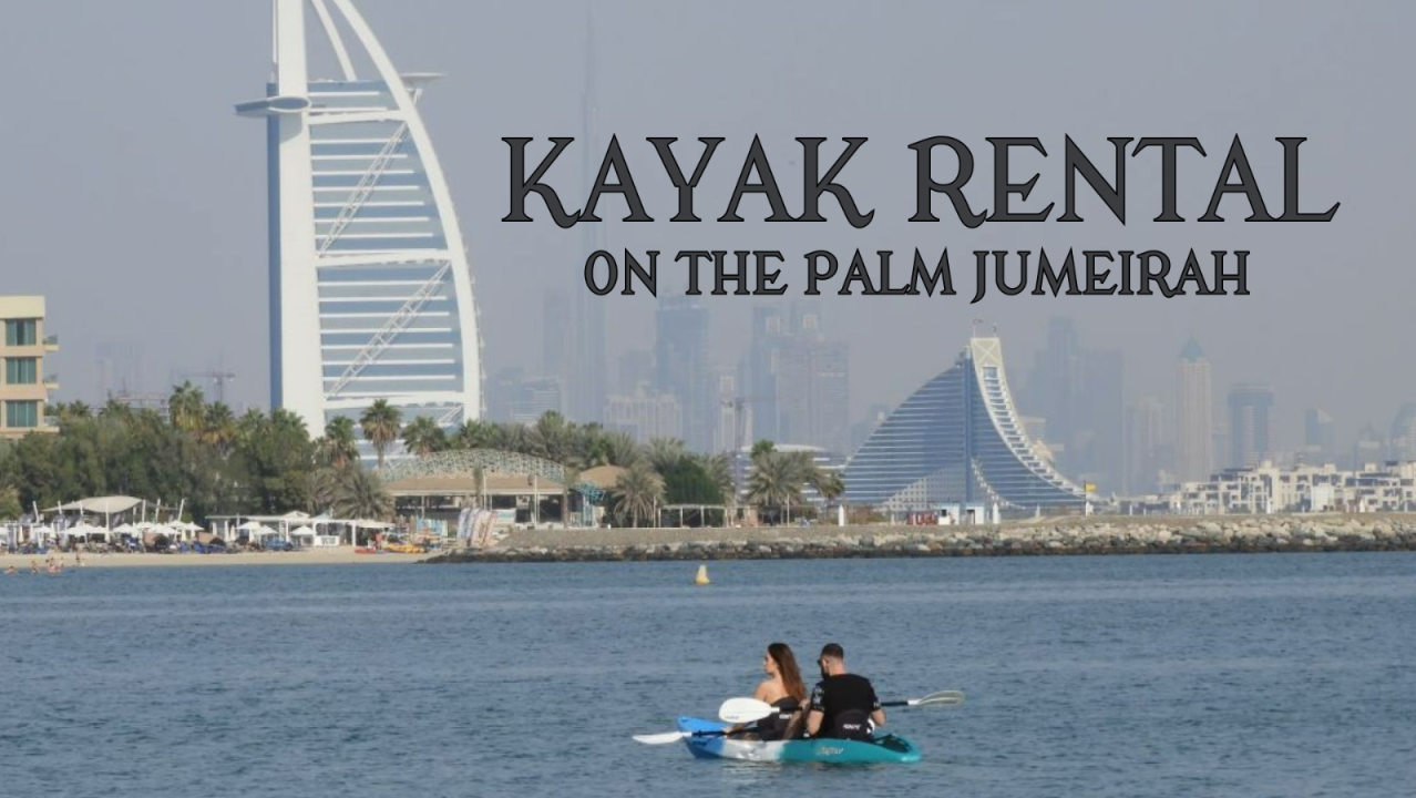 Kayak Rental on The Palm Jumeirah - One Hour - Three-seater (2 adults + 1 child)