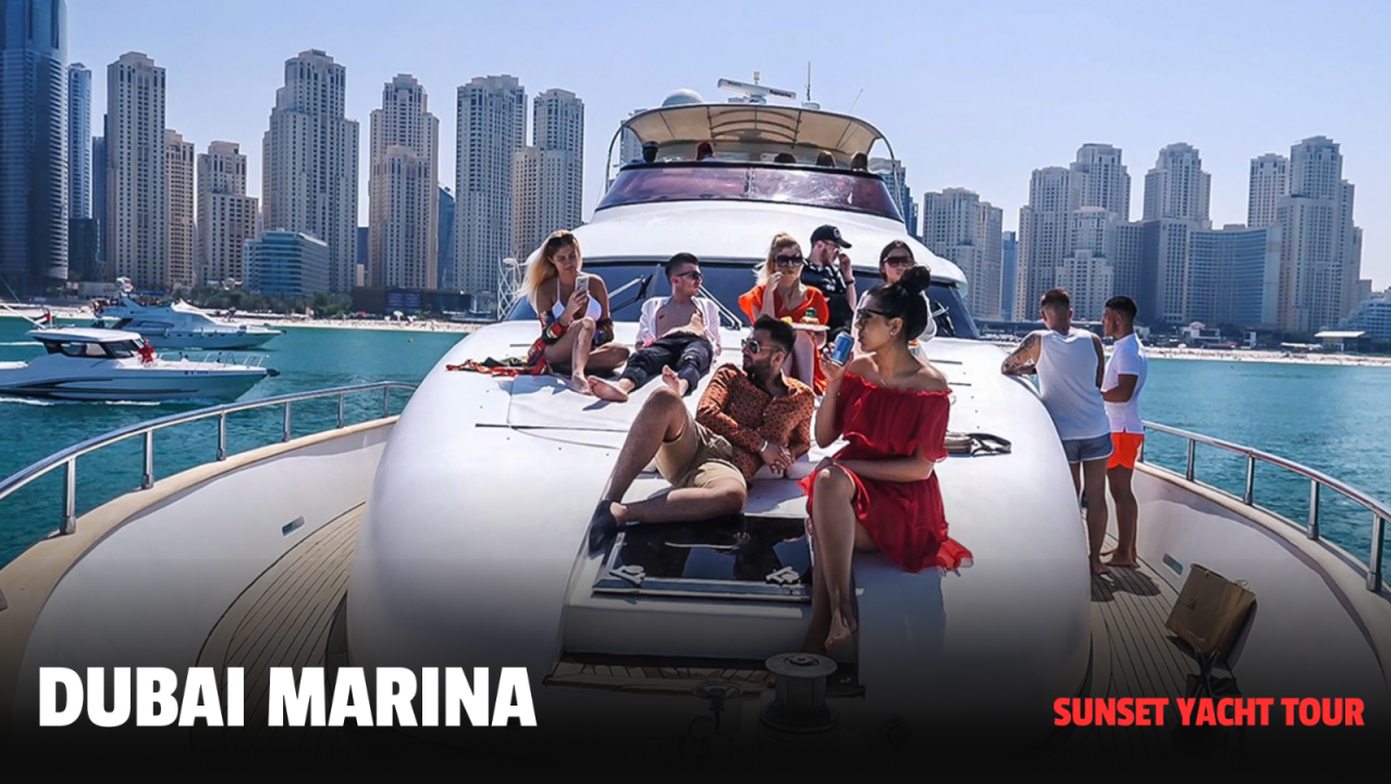 Dubai Marina - Extended Sunset Sharing Yacht Tour - 3 Hours