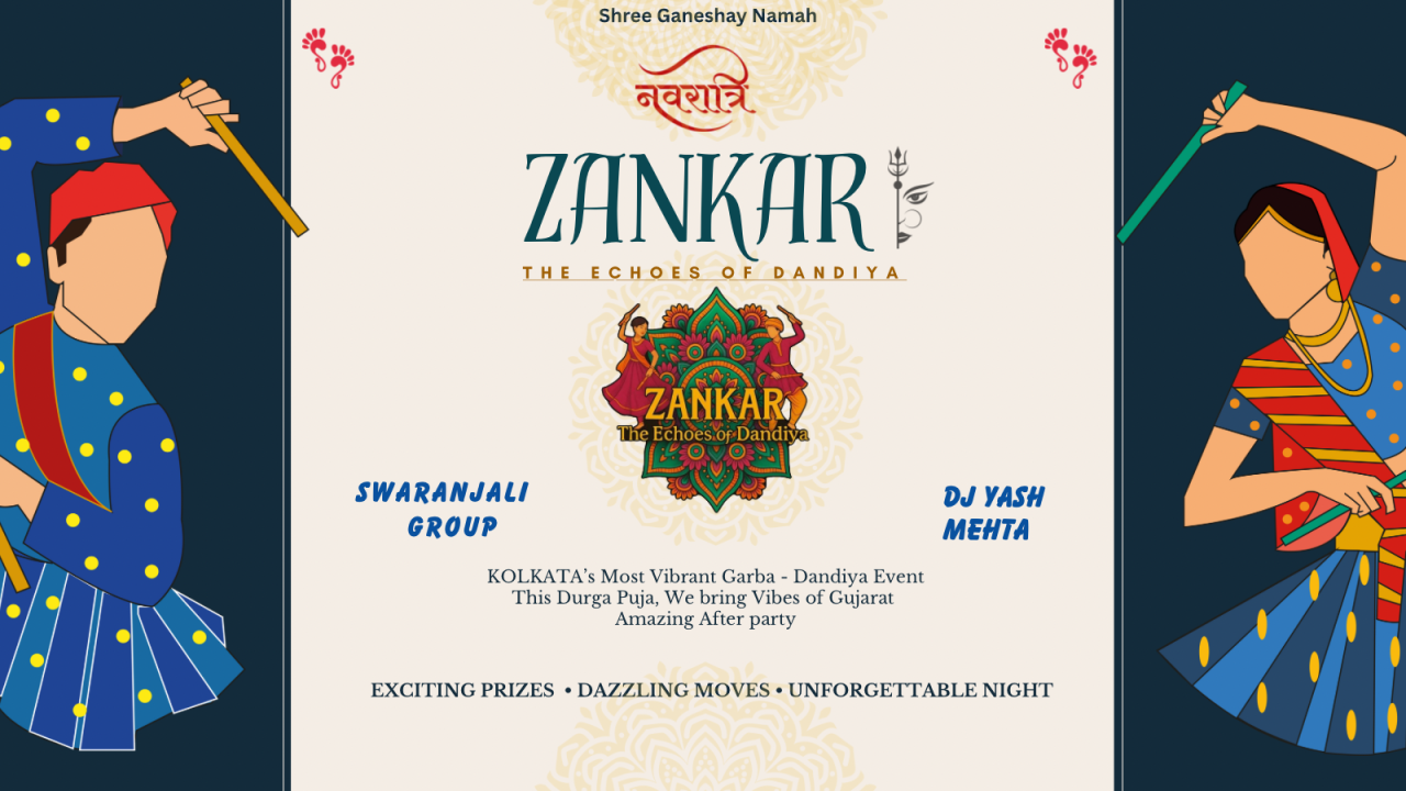 Garba Dandiya EVENT ZANKAR Navratri 2025