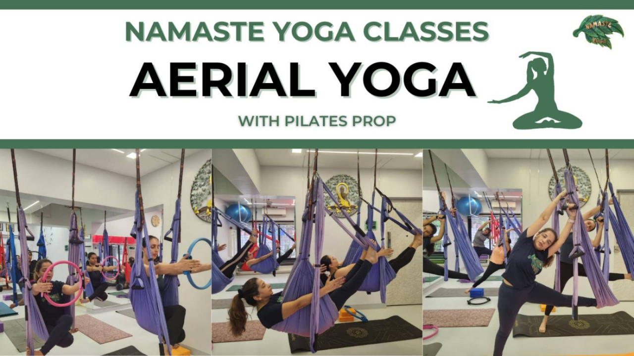 Aerial Yoga with Pilates Prop