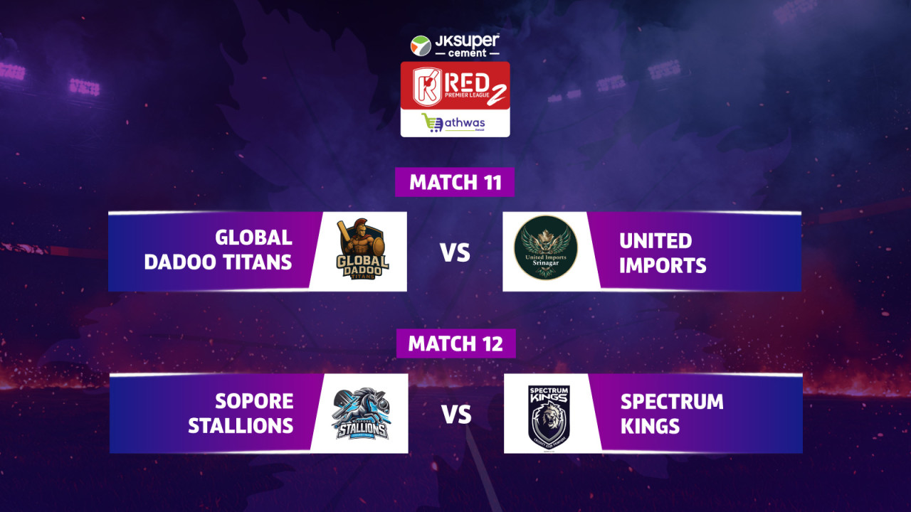 RPL 2025 - Global Dadoo Titans vs United Imports & Sopore Stallions vs Spectrum Kings