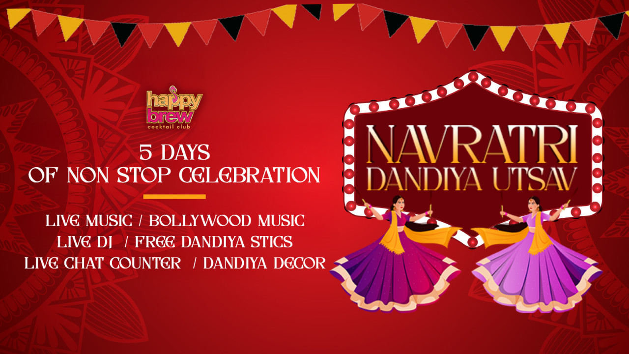 Navratri Dandiya Utsav 2025 at Happy Brew