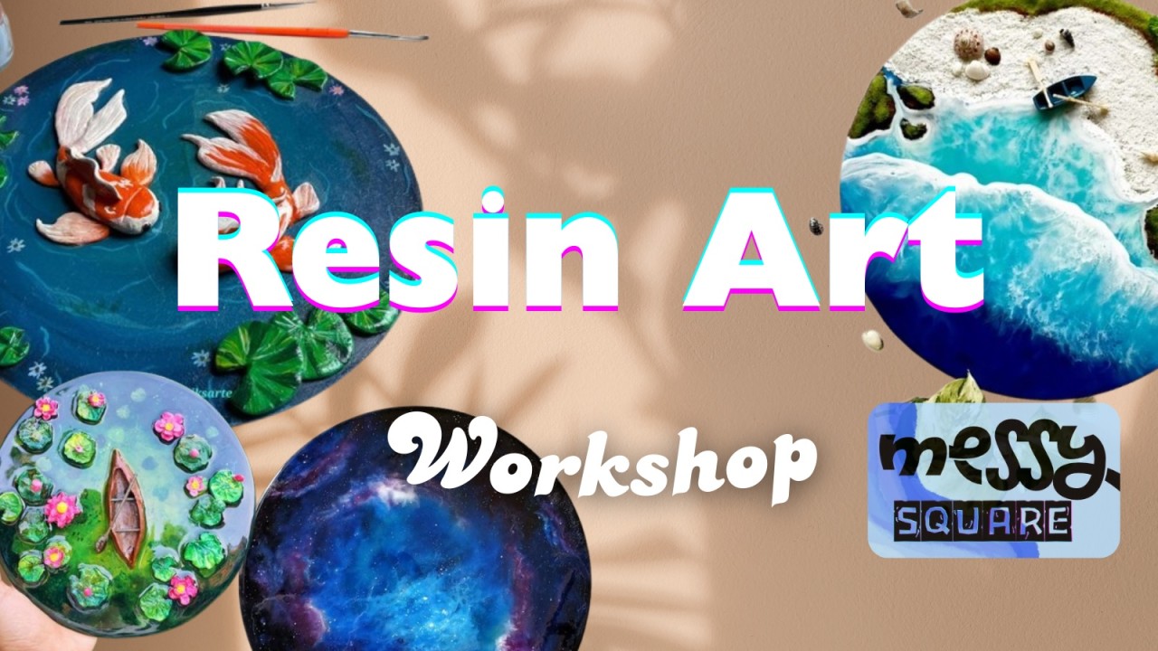Resin Art Workshop - Messy Square