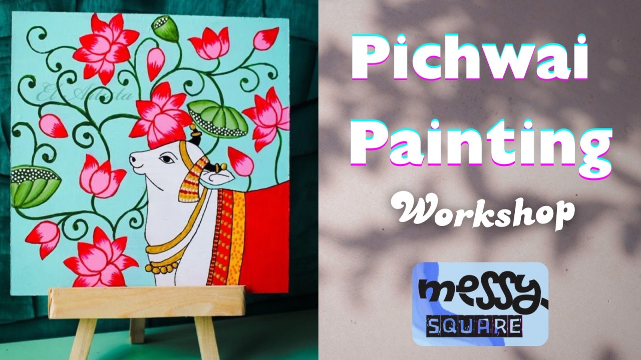 Pichwai Painting - Messy Square