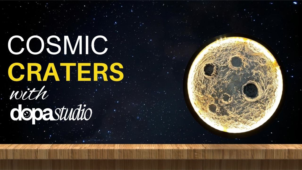 Cosmic Craters: An Illuminated Moon Lamp Workshop - by DopaStudio.in
