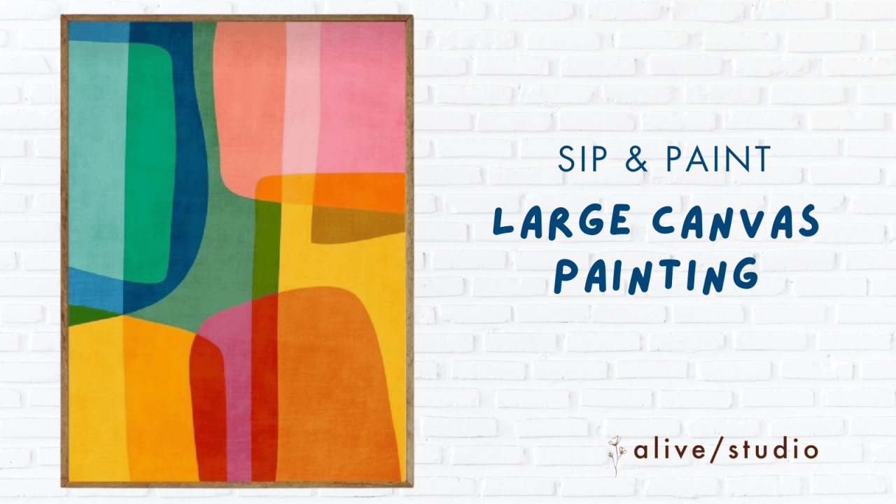 Large Canvas Painting at Alive Studio