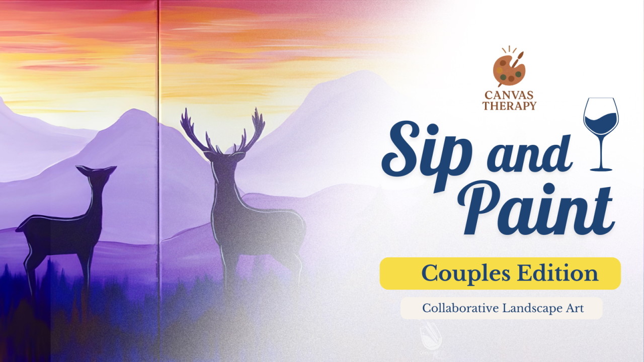 Couples Painting Workshop by Canvas Therapy