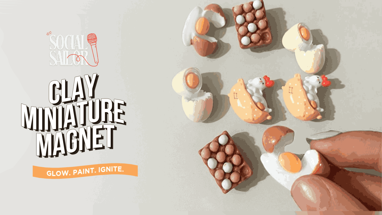 Clay Miniature Magnet Date | Pune