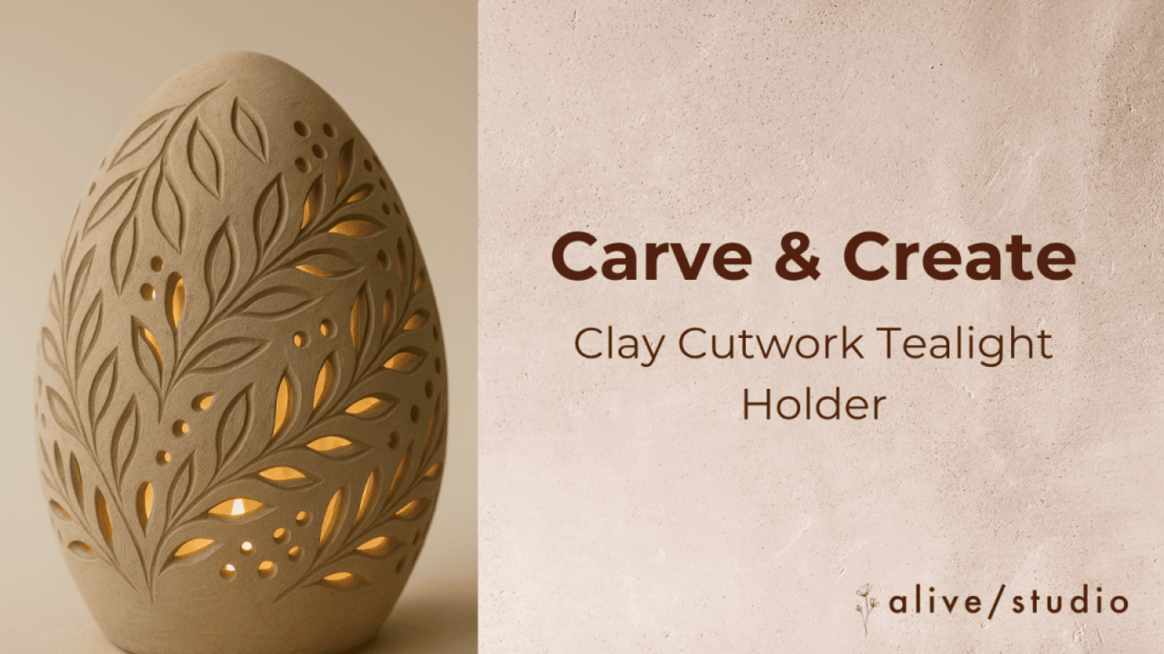 Clay Cutwork Tea Light