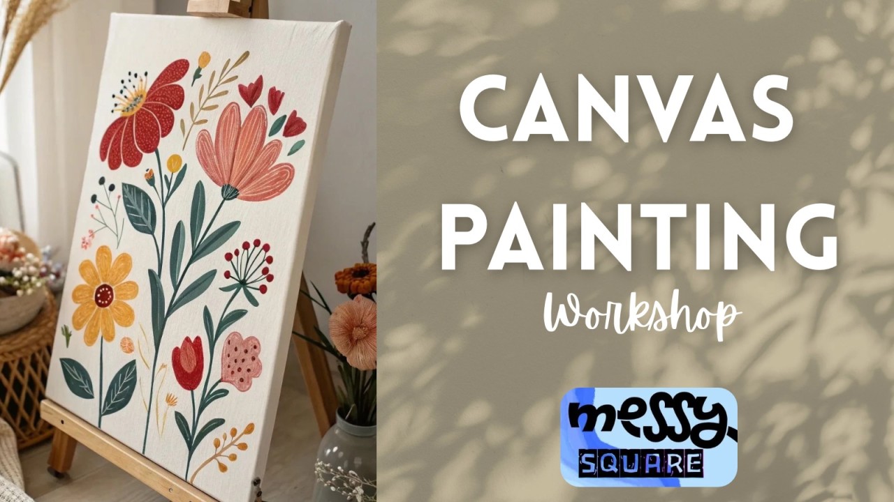 Canvas Painting | Messy Square