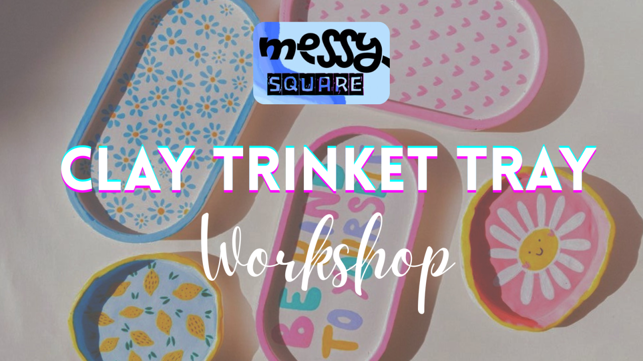 Clay Trinket Tray | Messy Square
