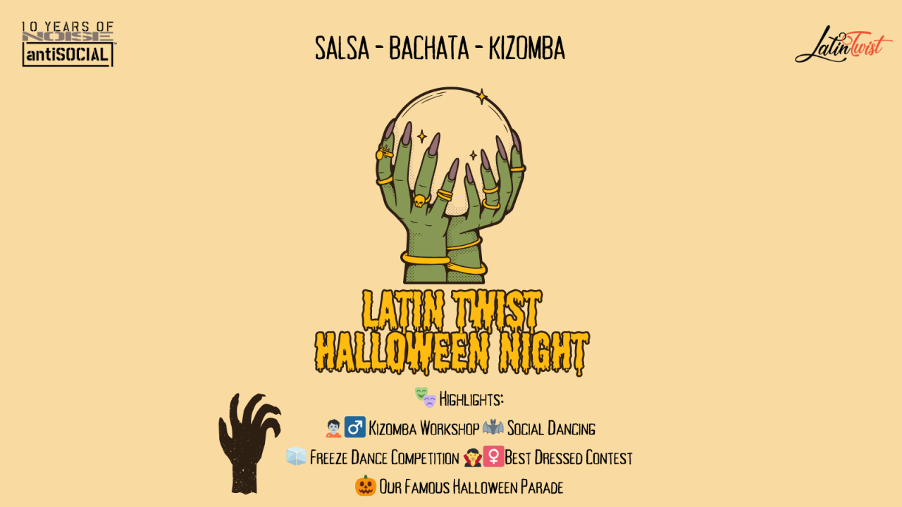 Latin Halloween Party - Salsa, Bachata, and Kizomba Night | Antisocial Mumbai