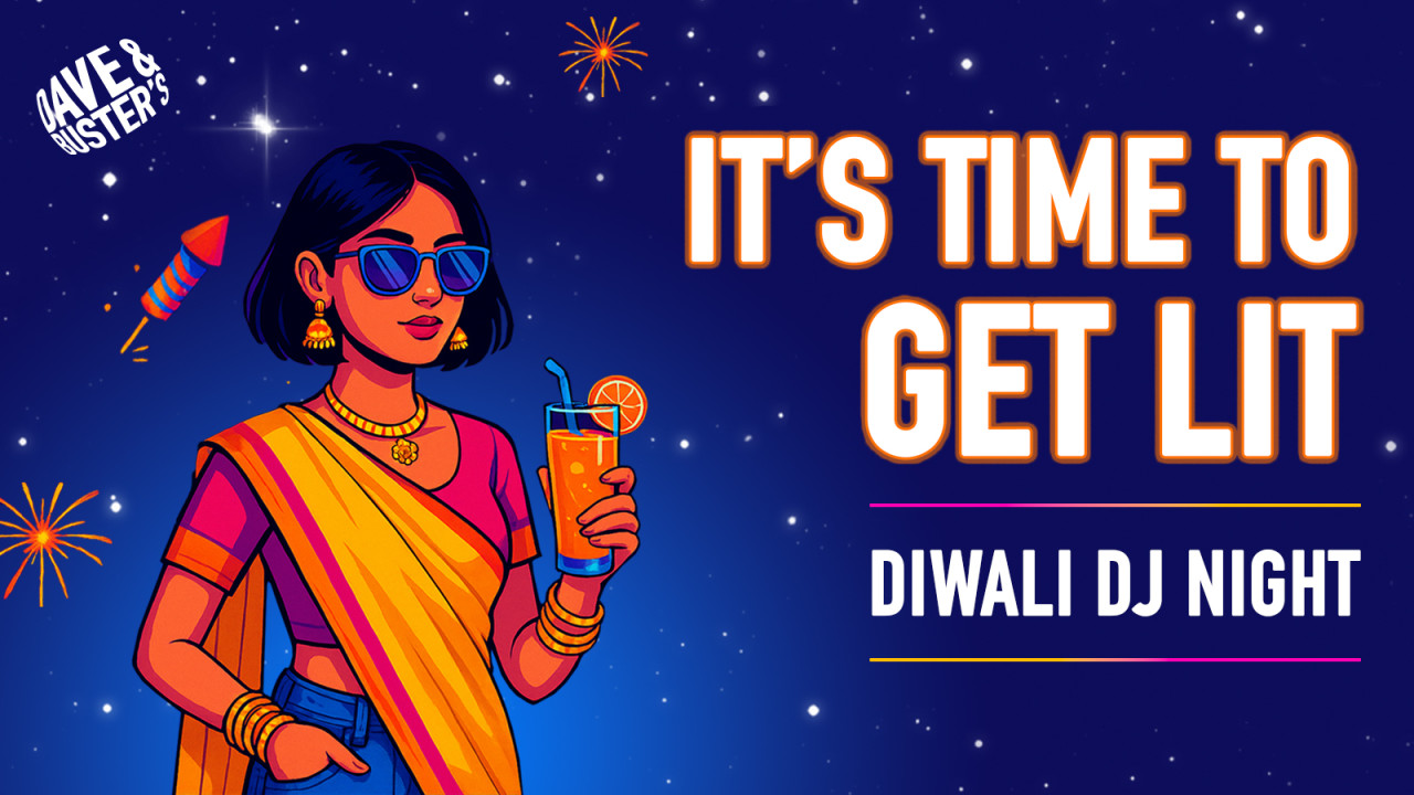 Get Lit Diwali Party Dave and Buster's 