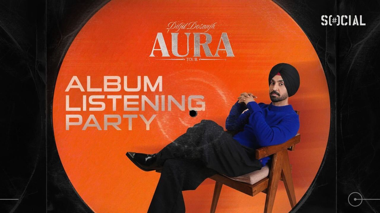 AURA by Diljit Dosanjh Listening Party | Saket Social