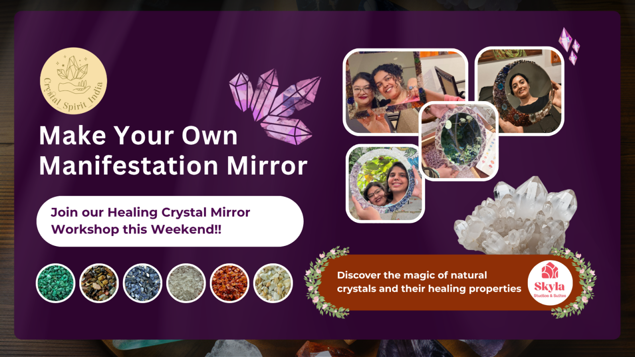 DIY Healing Crystal Manifestation Mirror