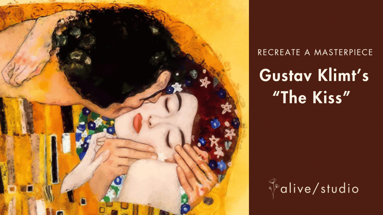 Canvas Painting: The Kiss by Gustav Klimt