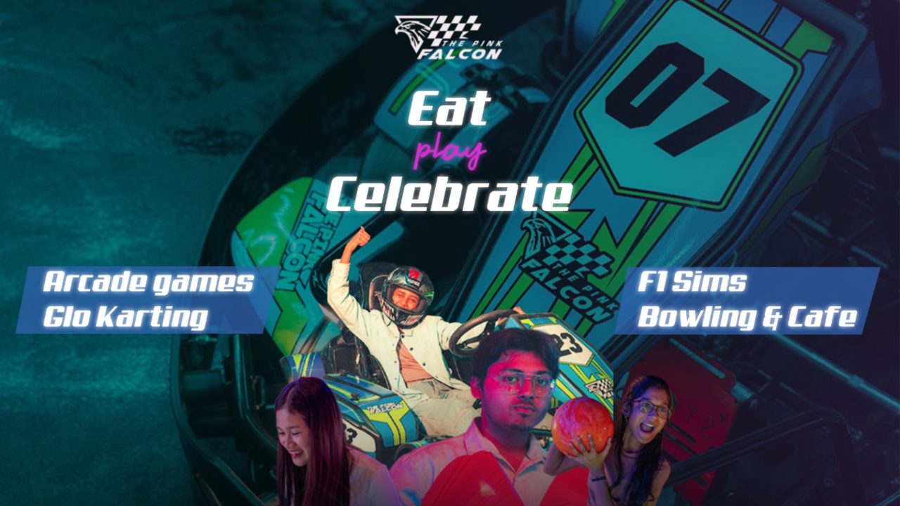 Pink Falcon | Indoor Glo Karting | Bowling