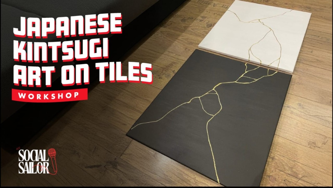 Japanese Kintsugi Art on Tiles | Bangalore