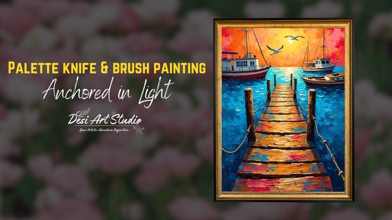 Palette Knife & Brush Painting - Desi Art Studio