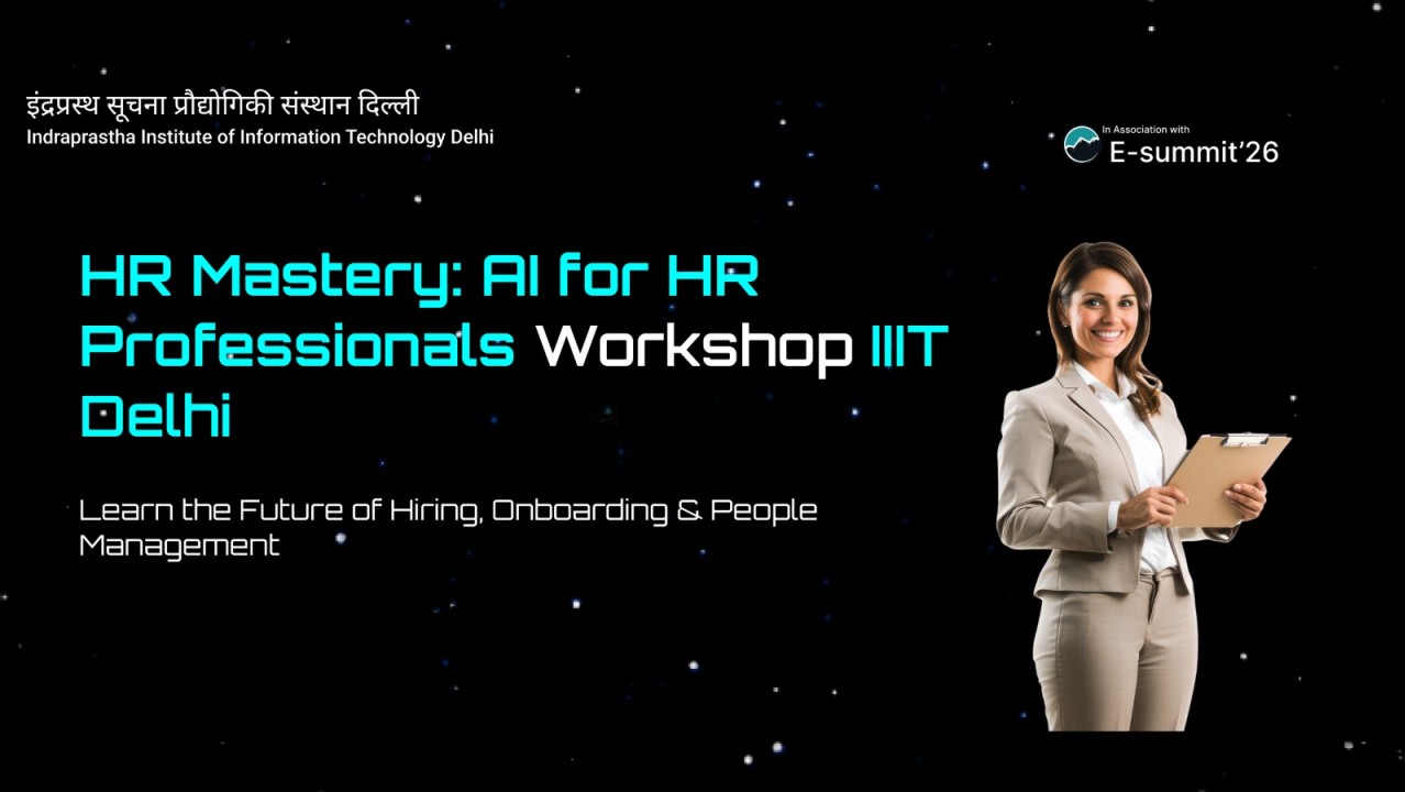 HR Mastery with AI For HR Professionals | IIIT Delhi