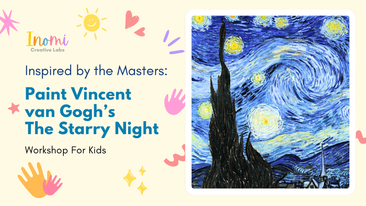 Inspired by the Masters Series: Paint Vincent Van Gogh’s The Starry Night
