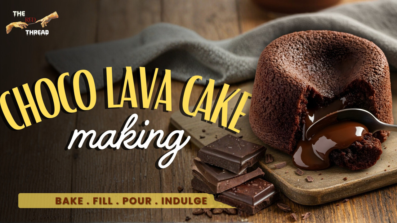 Choco Lava Cake Baking