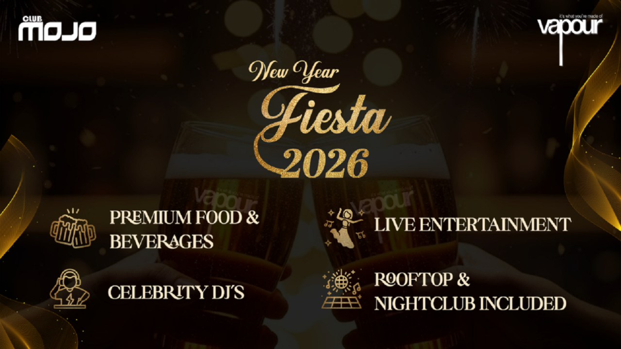 New Year Fiesta 2026 at CLUB MOJO by Vapour Indiranagar