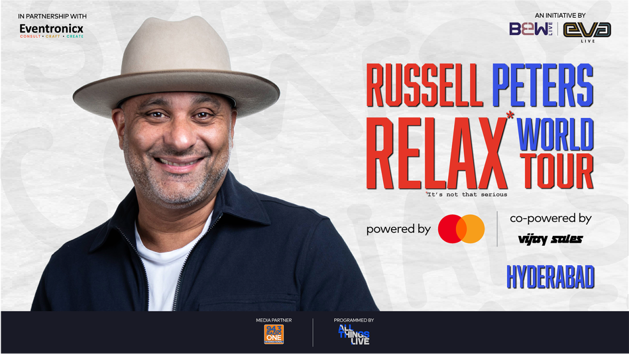 Russell Peters Relax* World Tour | Hyderabad