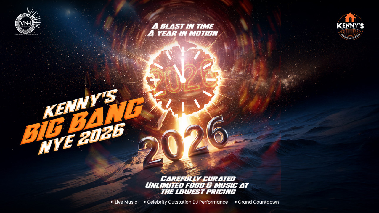 Kenny’s Big Bang New Year's Eve 2026 - Marathalli, Bangalore.