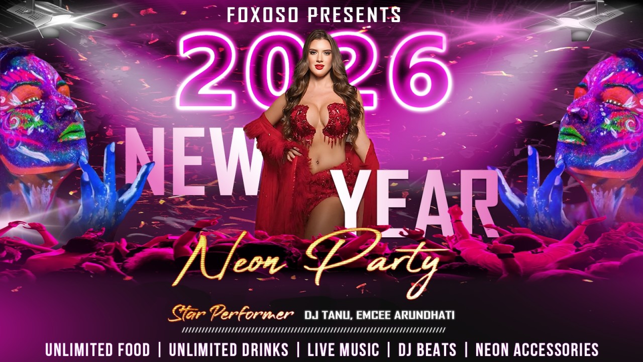 New Year Party 2026 Neon Eve Goa
