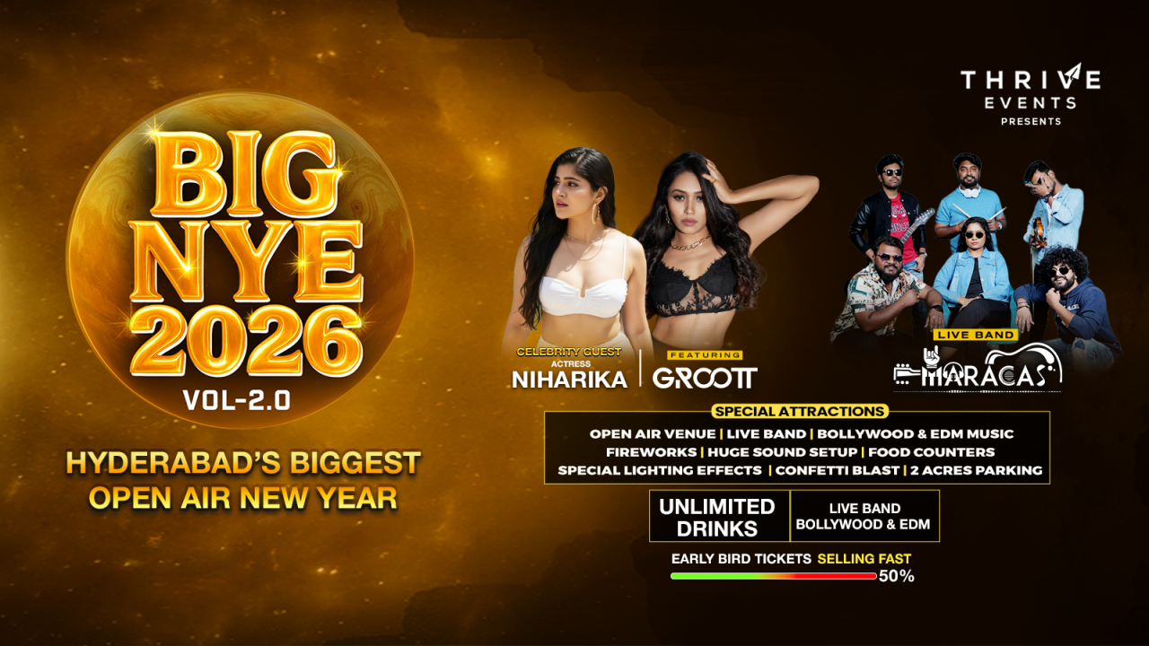 Big NYE 2026 Hyderabad's Biggest New Year