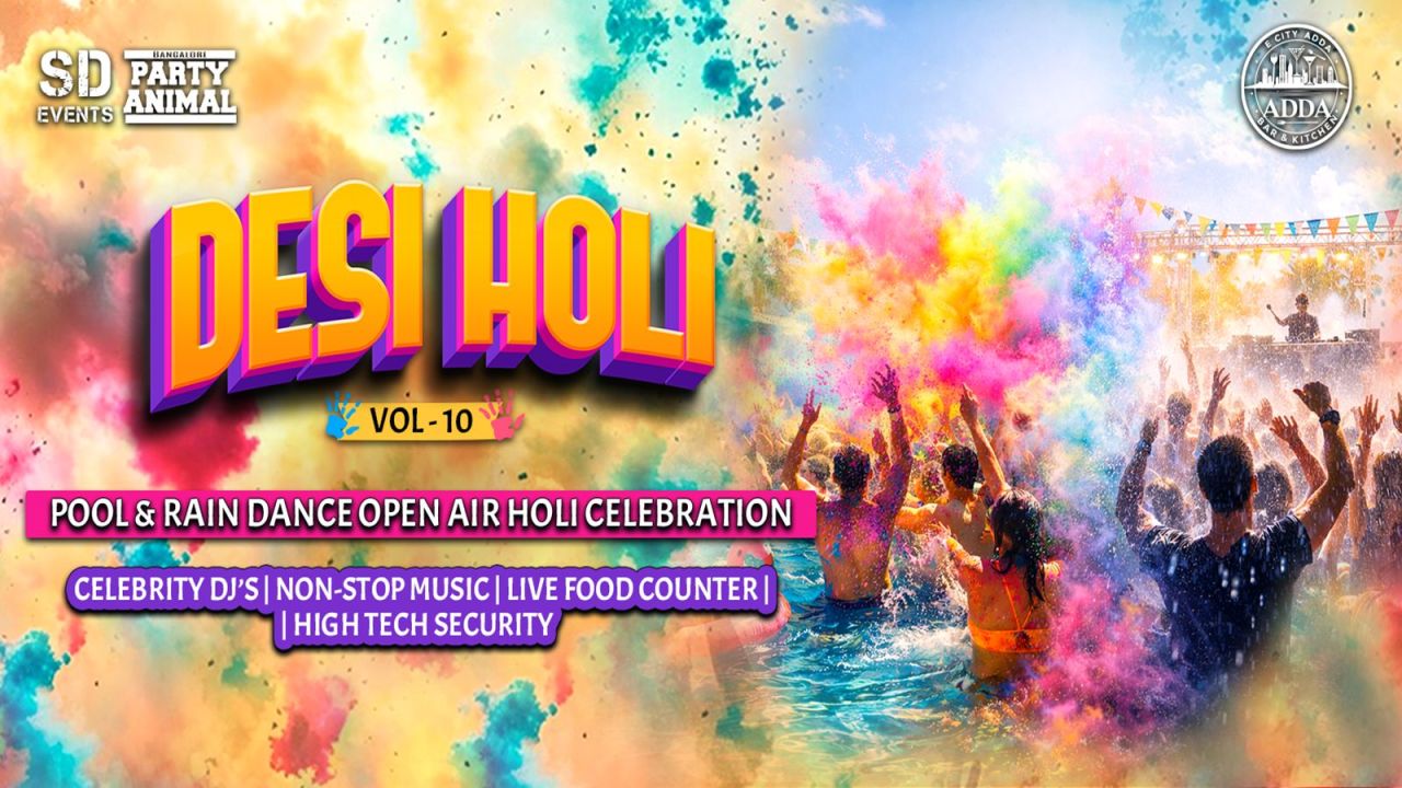 Desi Holi Vol 10 - Open Air - Pool - Rain Concert