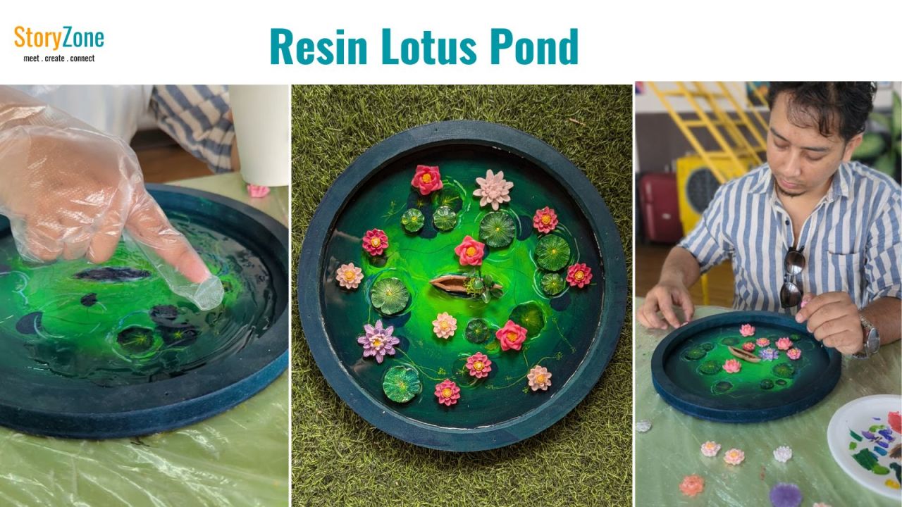 Resin Lotus Pond