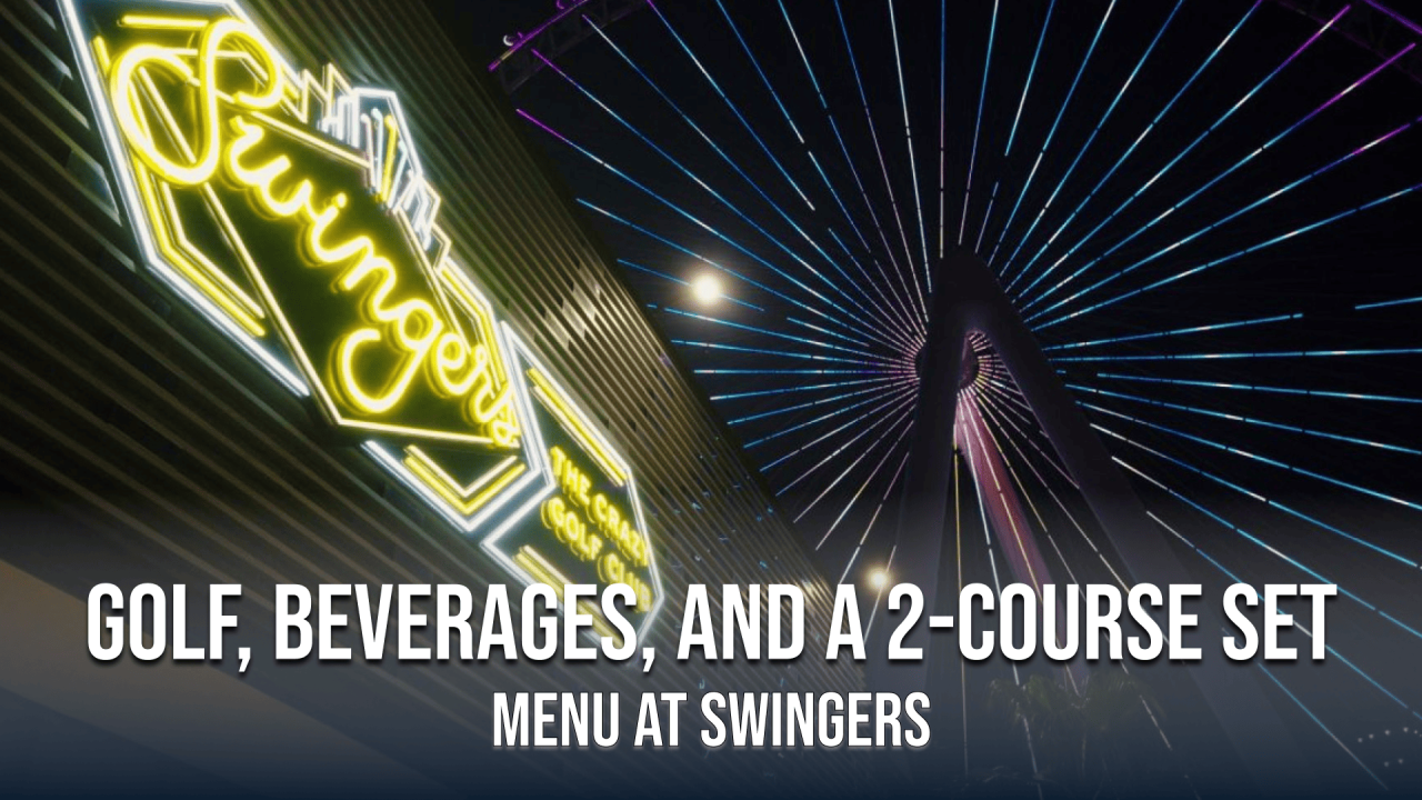 Golf, Beverages and 2-course set menu at Swingers 