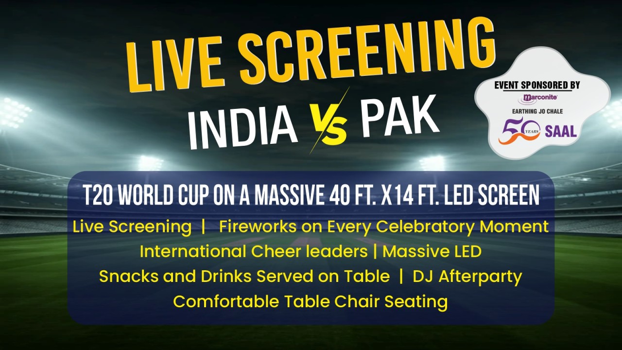 Screening of - India vs Pakistan | T20 Worldcup