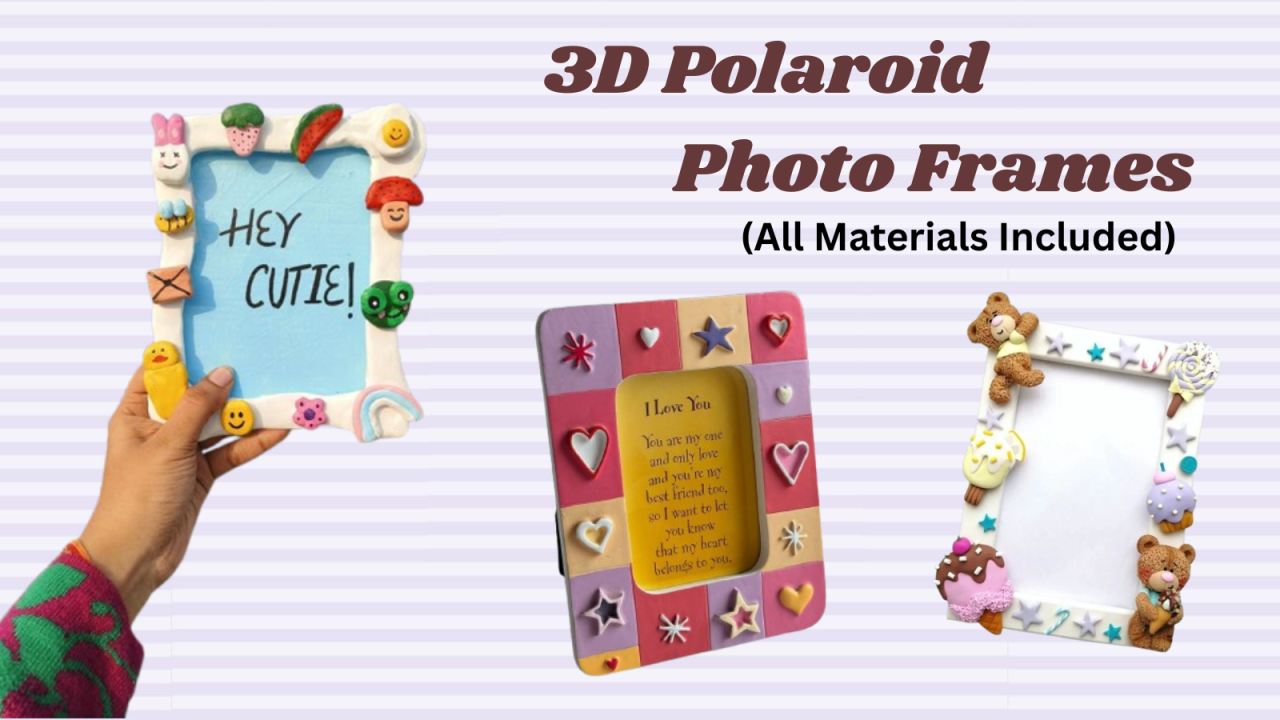 3D Polaroid Photo Frames