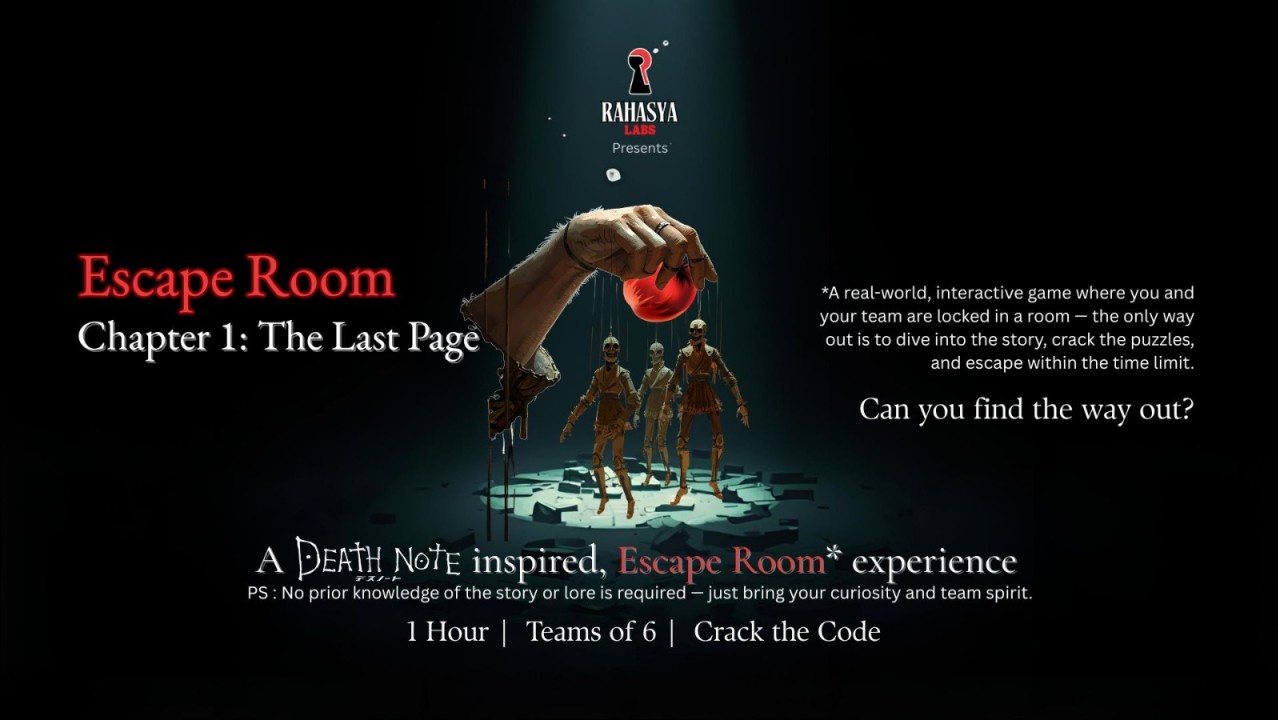 Rahasya Labs| Escape Room| Chapter 01| The Last Page