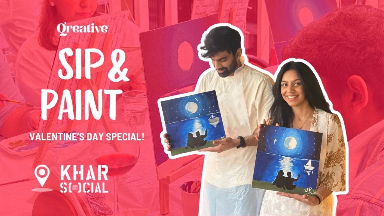 Valentine’s Sip & Paint – A Qreative Date Experience Khar