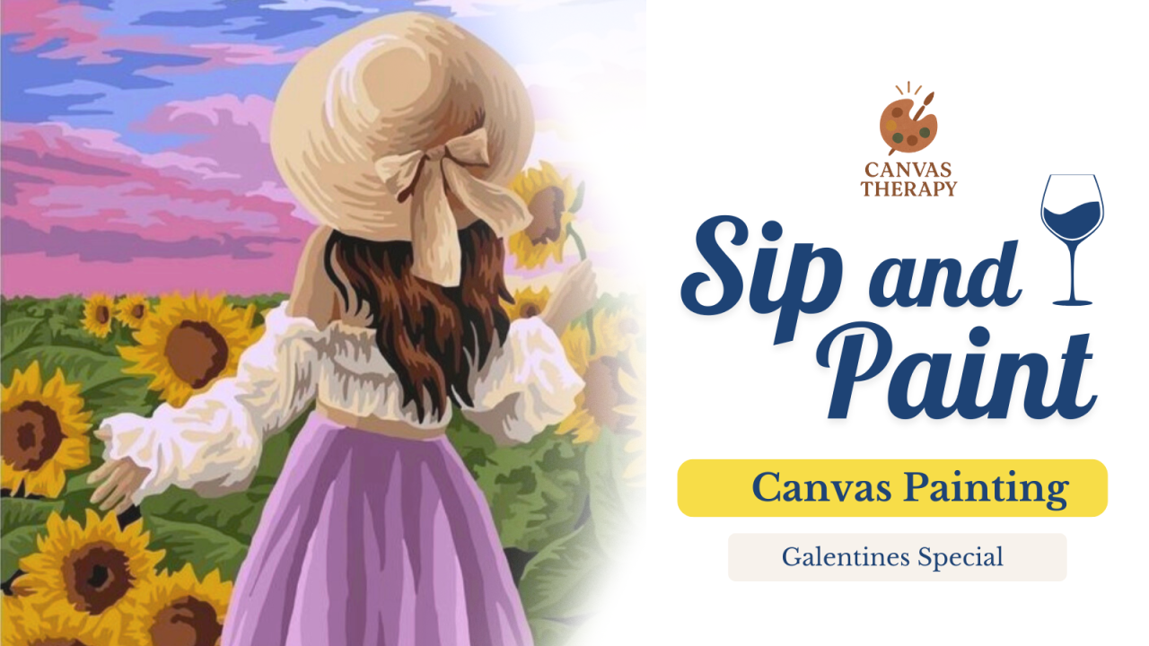 Sip and Paint by Canvas Therapy