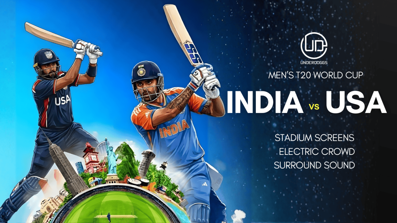 Screening of India vs USA T20 World Cup Live Match